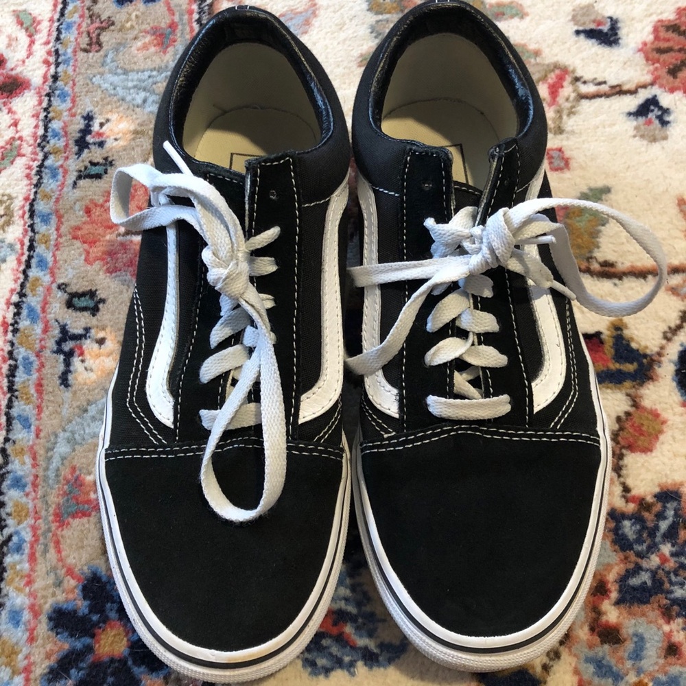 Black Low top Vans